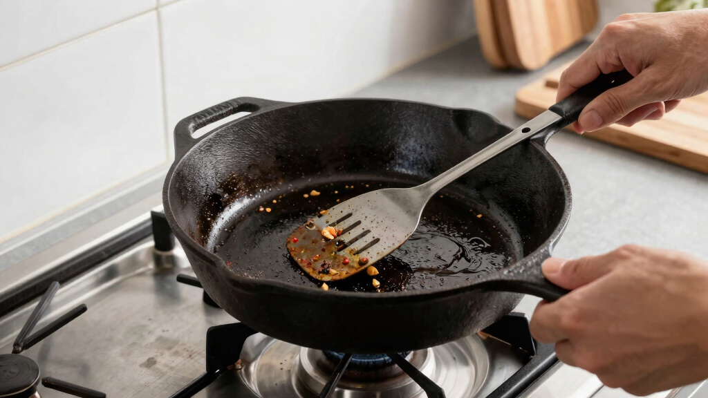 manual cast iron skillet