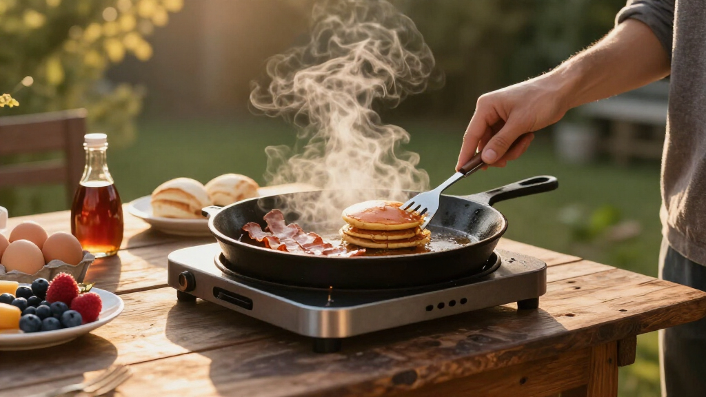 reversible cast iron griddle for pancakes and bacon