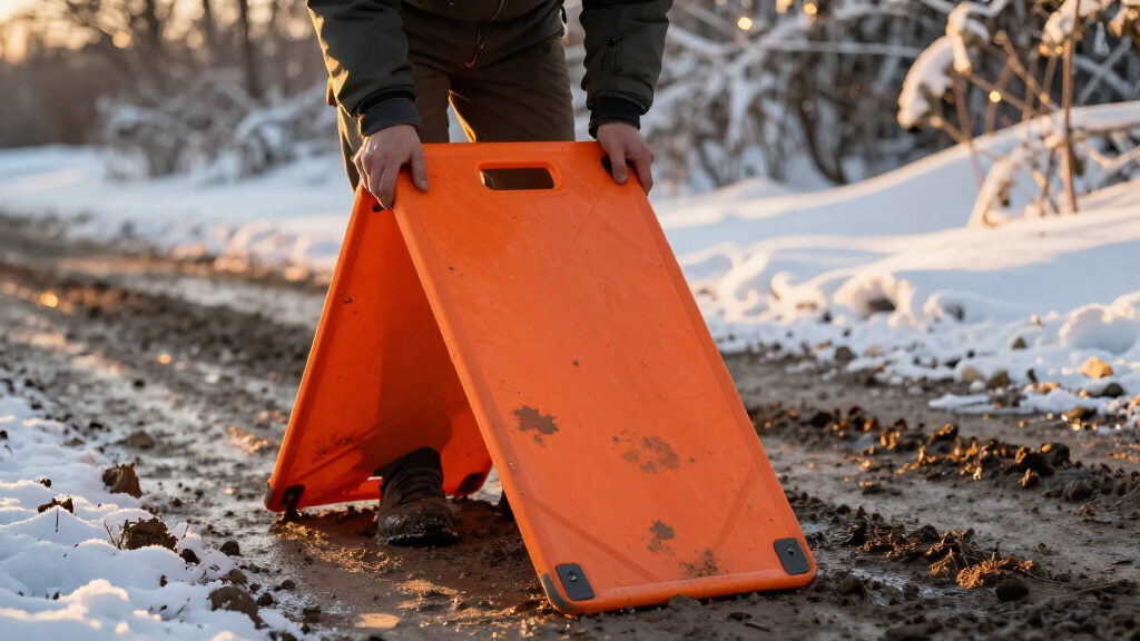 foldable traction boards for snow and mud