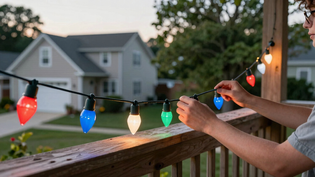 patriotic outdoor string lights