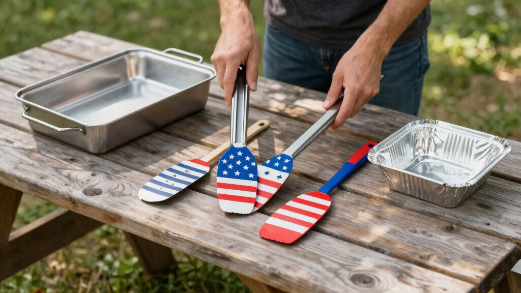patriotic outdoor grilling tools