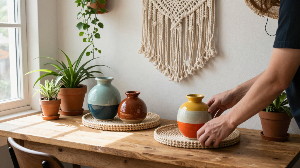 boho desk d%c3%a9cor