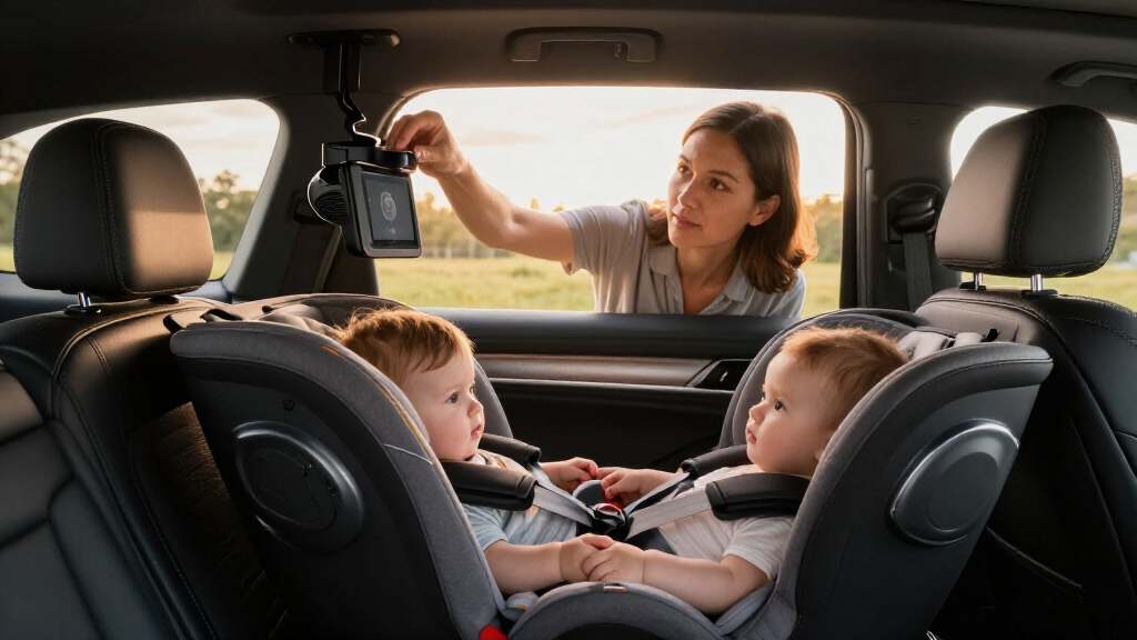 rearseat monitor camera for infants