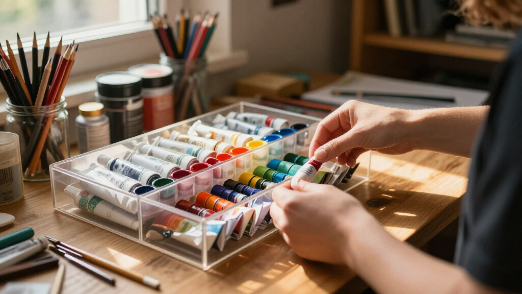 art supply storage organizers