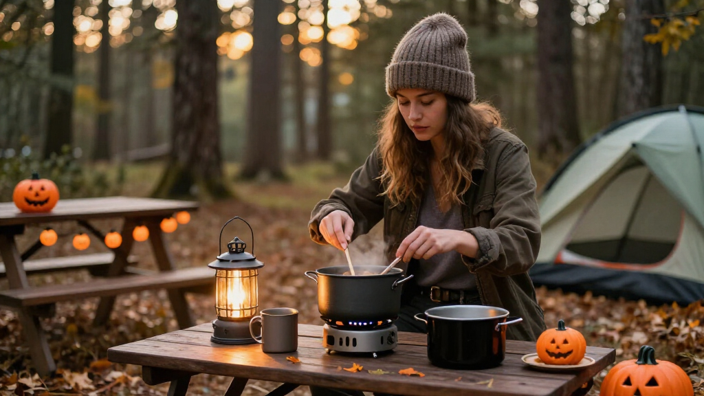 Halloween camping cookware