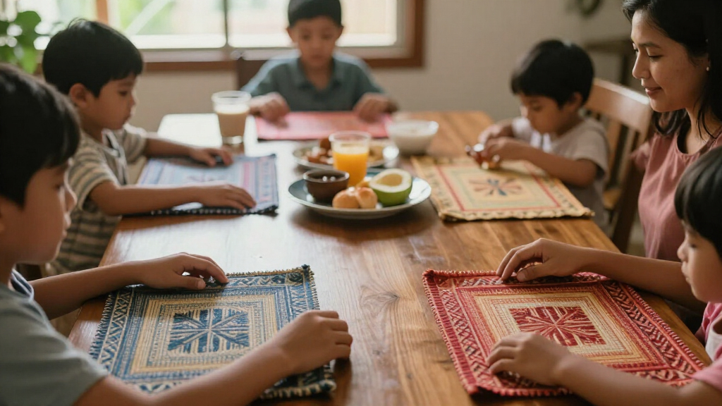 coffee placemats for filipino family vibes