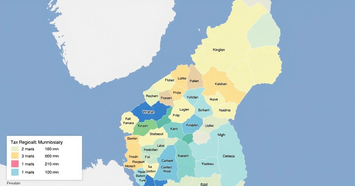 Suomen kuntien veroprosenttikartta