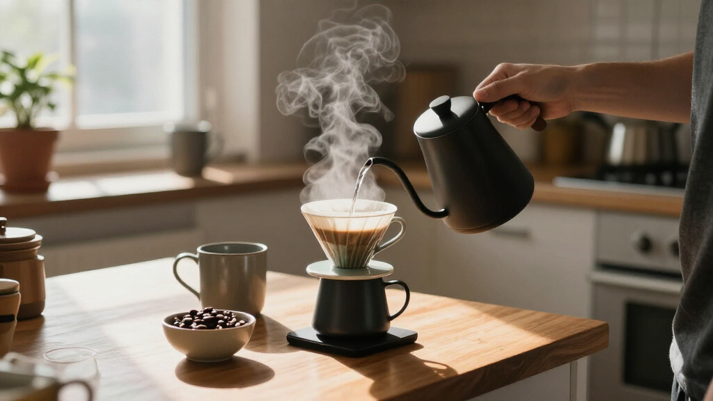 matte black coffee kettle