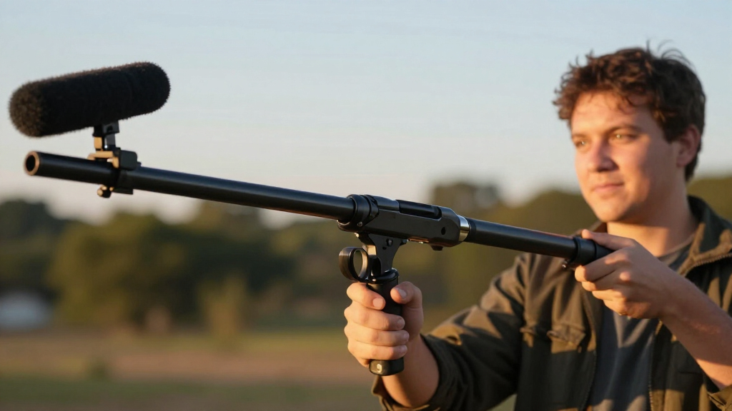 portable boom poles for audio