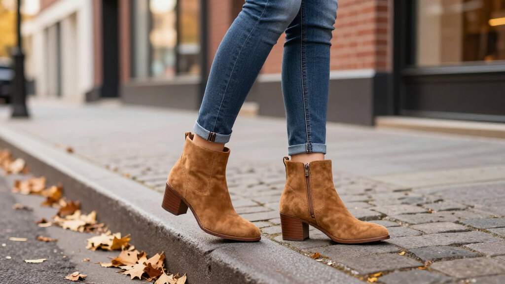 women's suede ankle boots