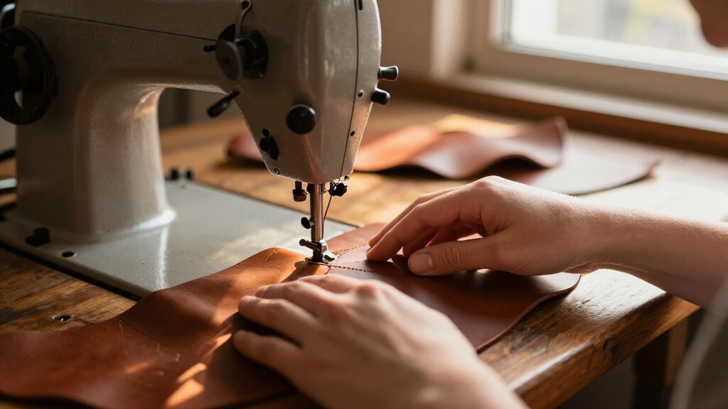 leather sewing machines with walking foot