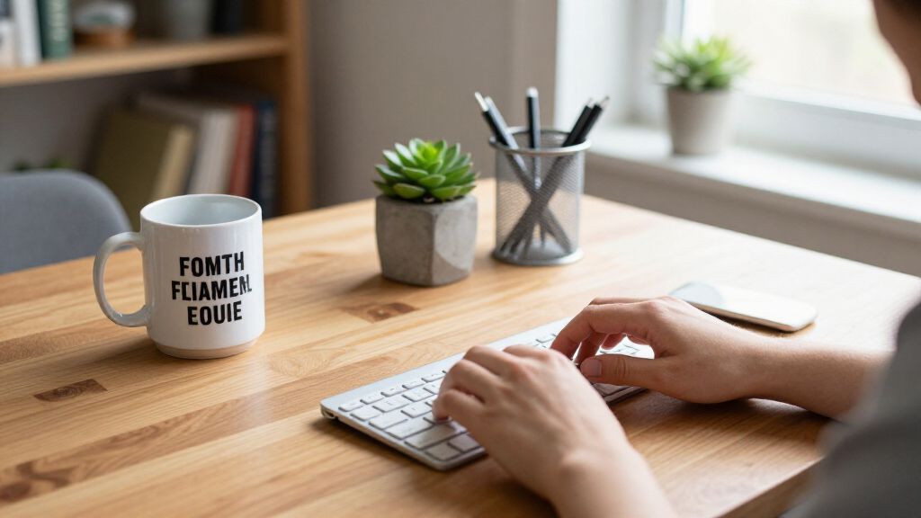 motivational quote desk accessories
