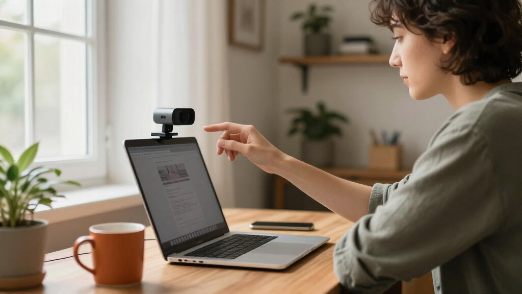 4k webcam for better eye contact online