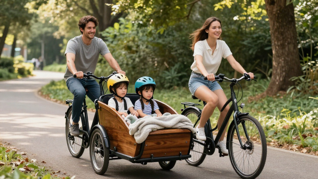 cargo e bike for family hauling