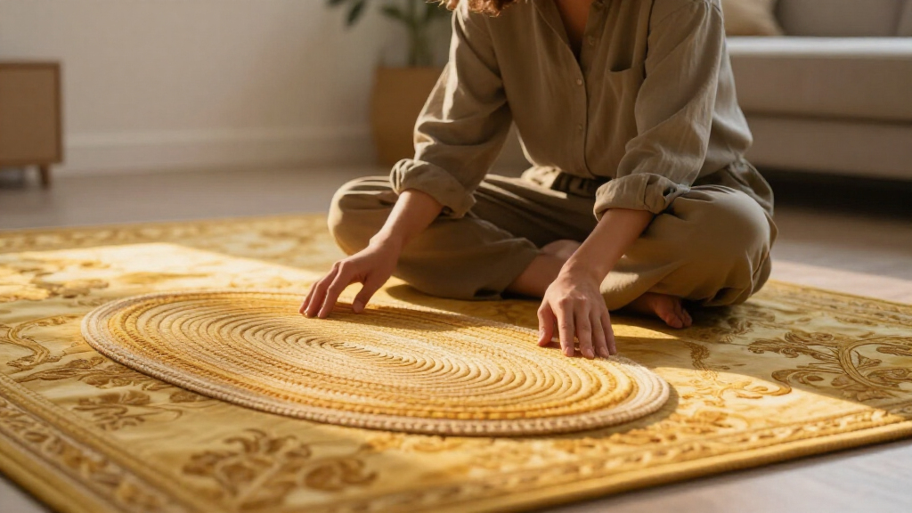 yilong oval silk carpet 6x9