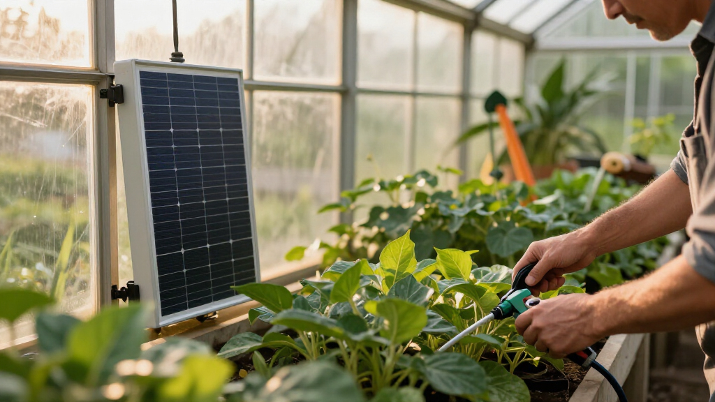 best solar battery bundles for greenhouse automation