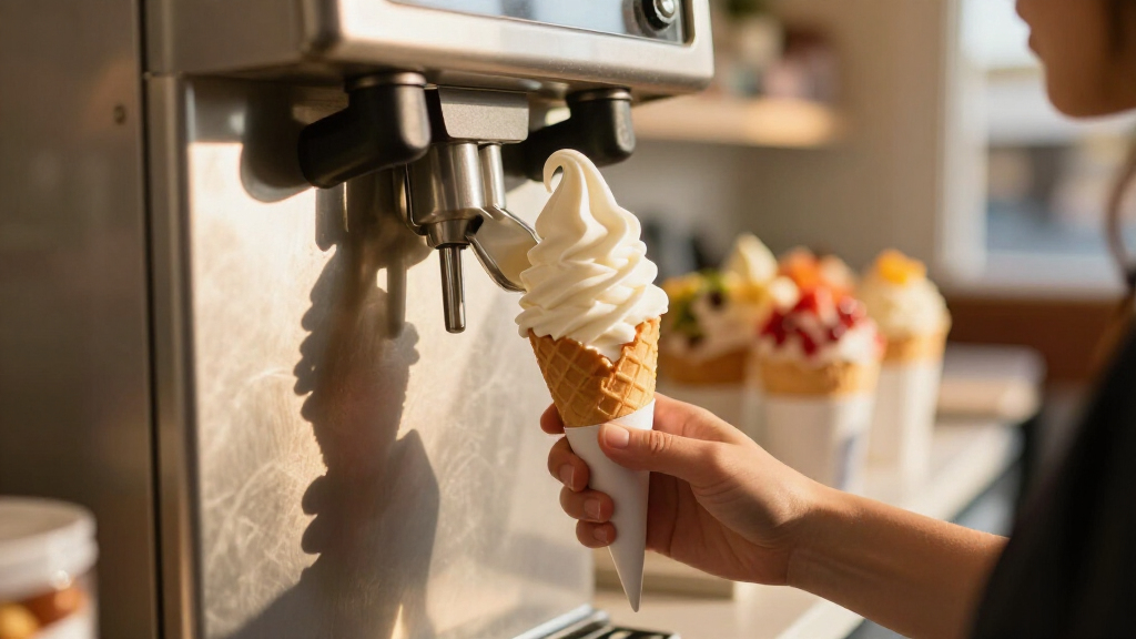 soft serve machine for frozen custard style
