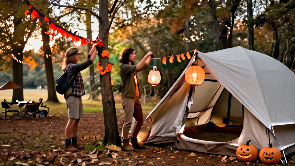 Halloween camping decorations