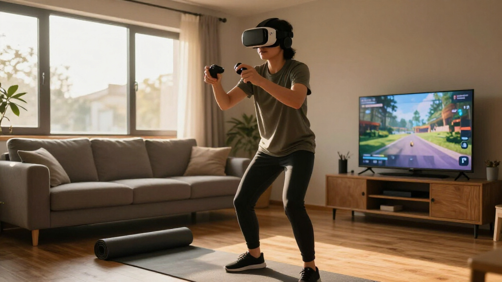 vr headset for home fitness and gaming