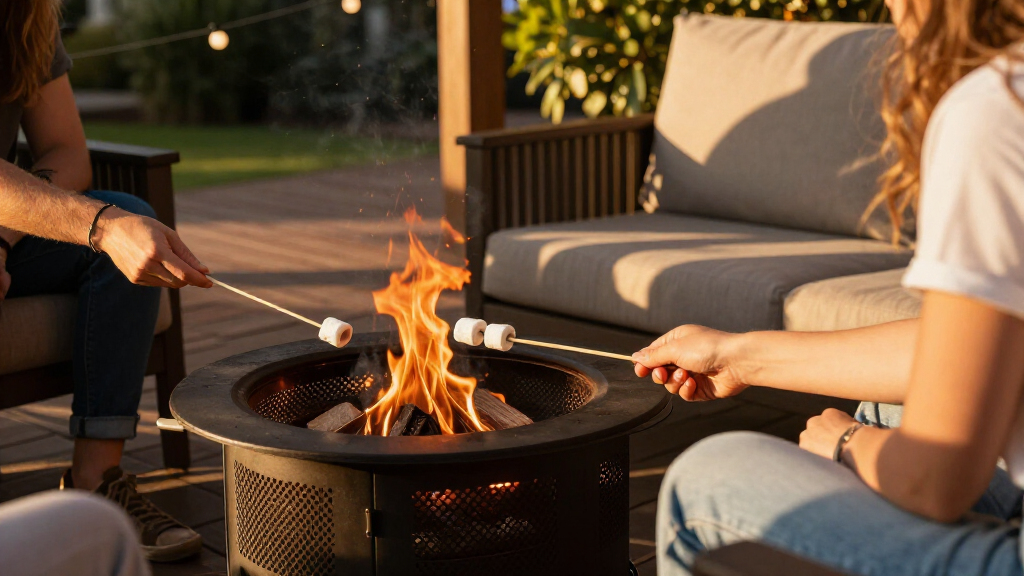 portable fire pits for smores nights