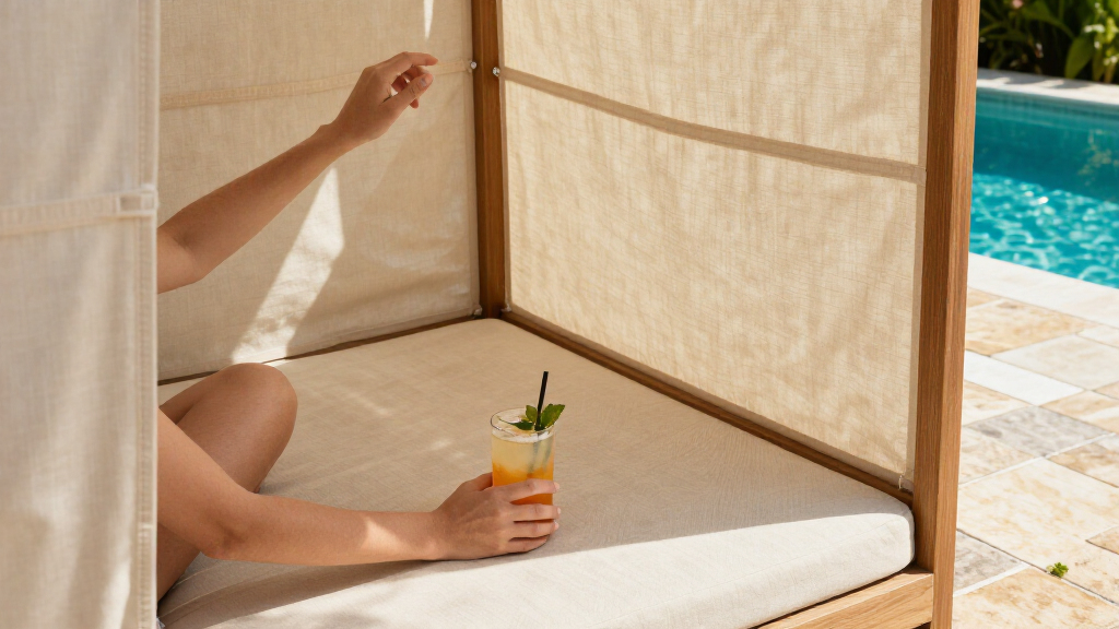 best pool daybed with canopy
