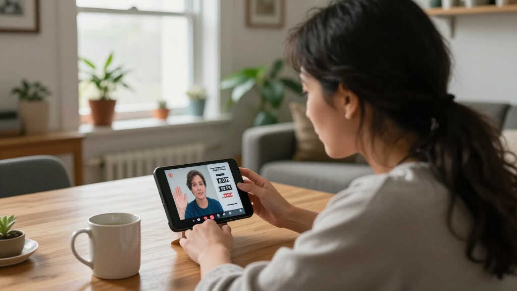 captioned video phones for deaf users