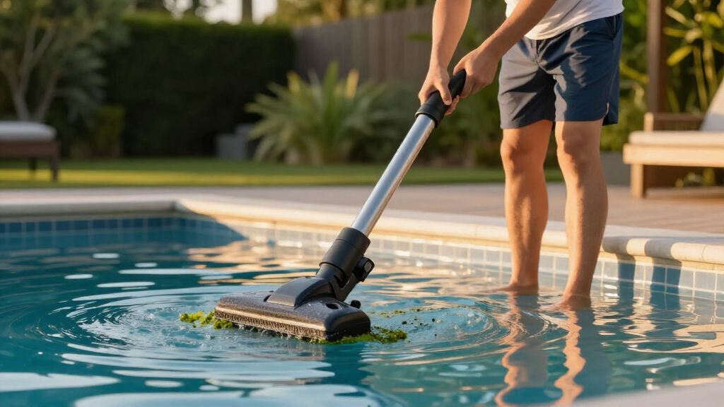 pool vacuum to remove algae
