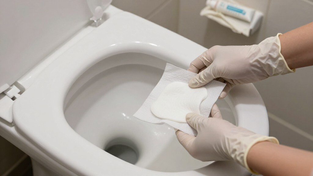 commode liners with absorbent pad