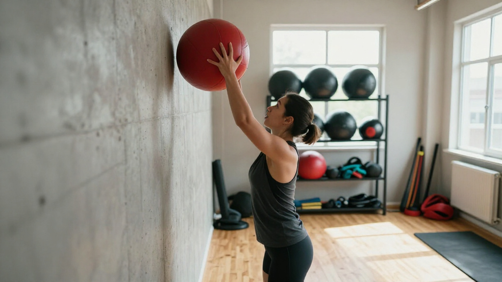 wall ball set with rack