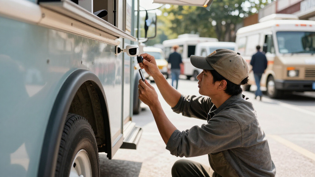 best hidden security camera setup for food truck