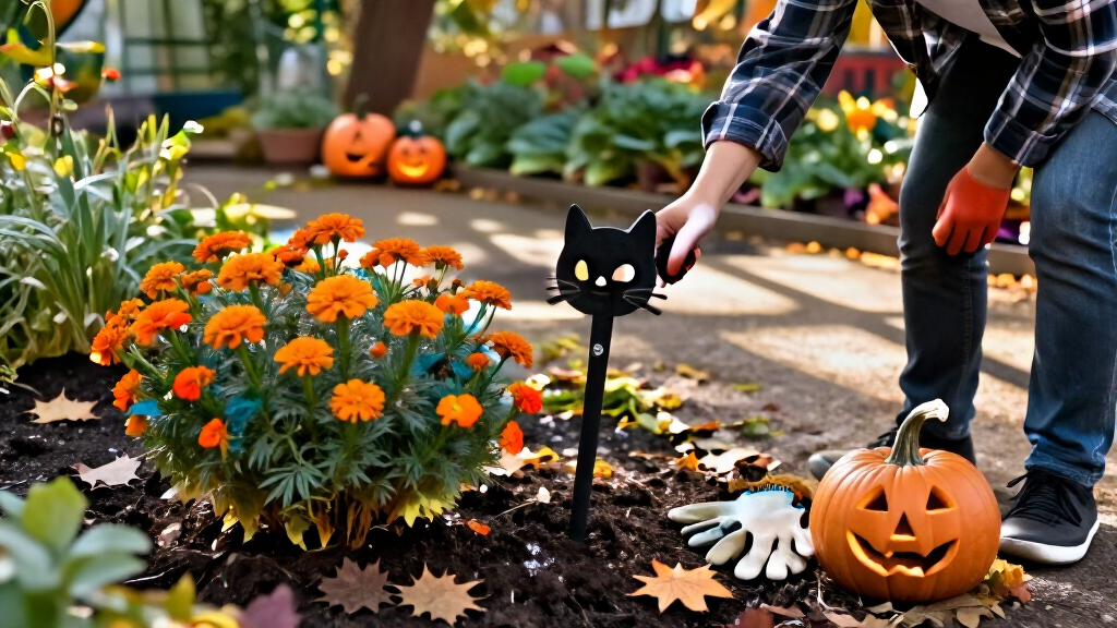 Halloween garden stakes
