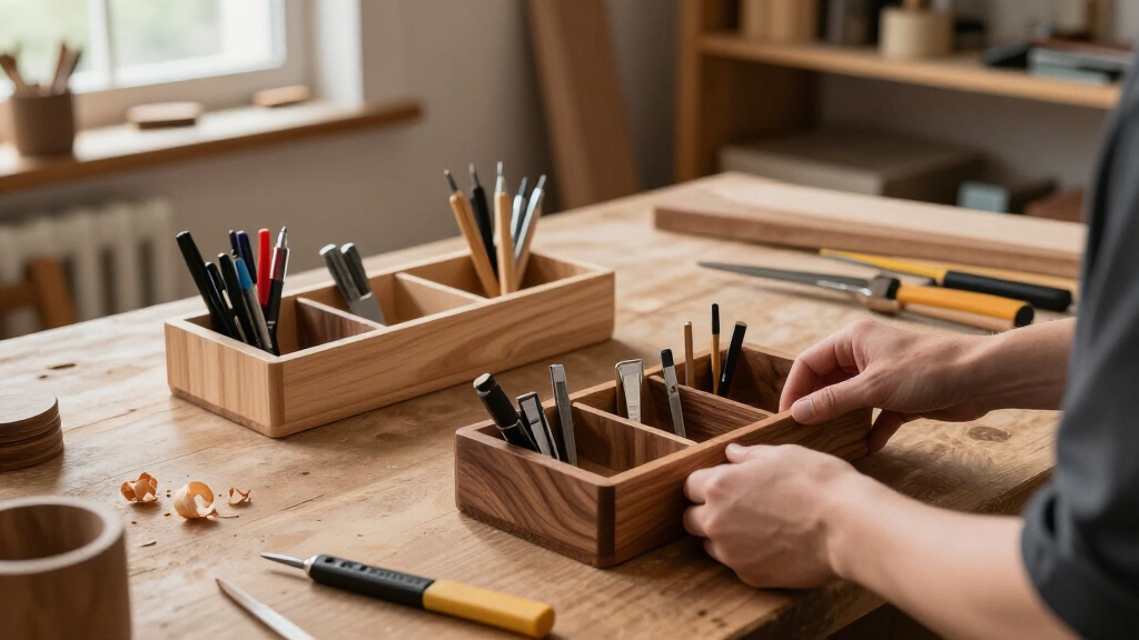 woodworking school desk organizers