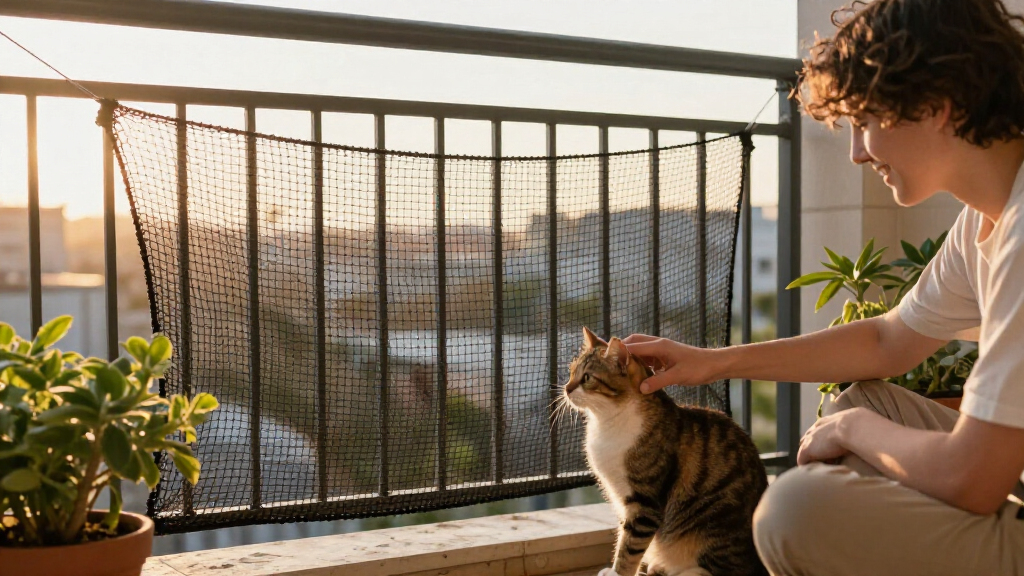 best balcony cat netting safety system