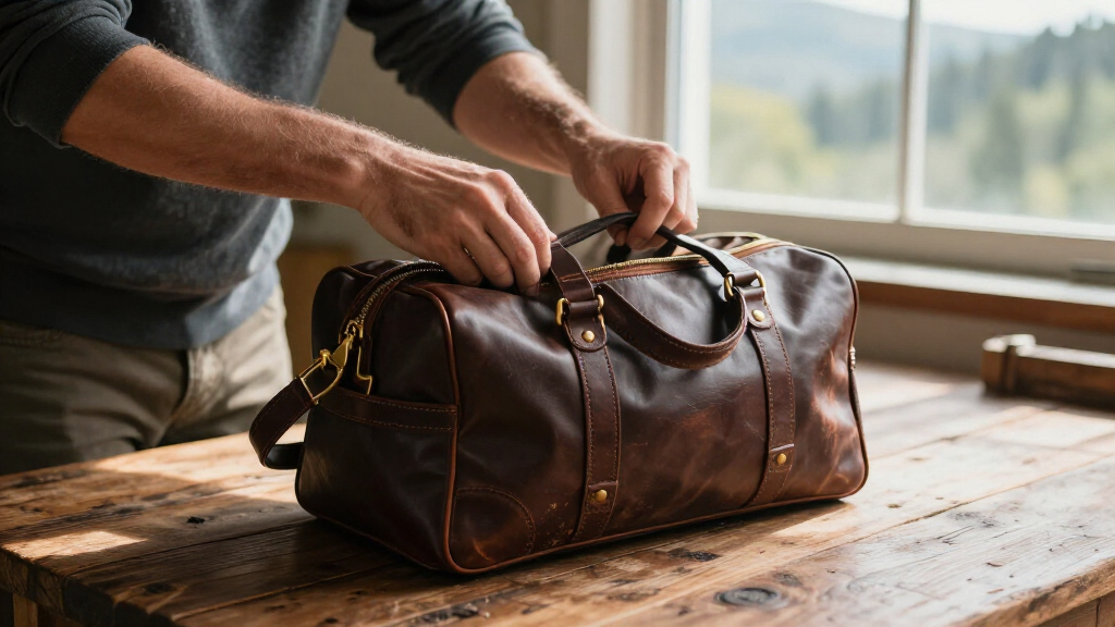 best luxury leather toiletry bag