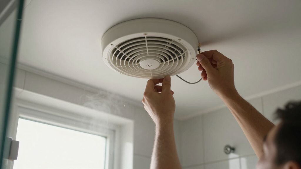 bathroom exhaust fan with humidity sensor
