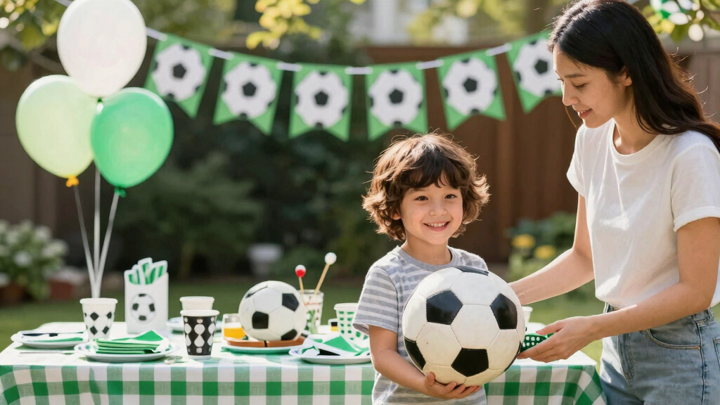 kids soccer themed party supplies