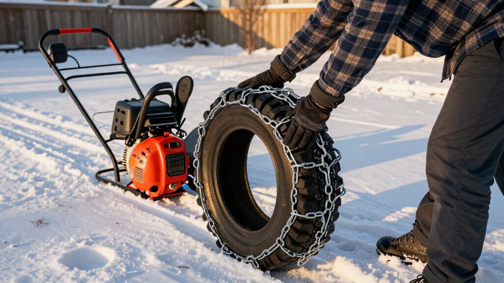 best tire chains for two stage snow blowers