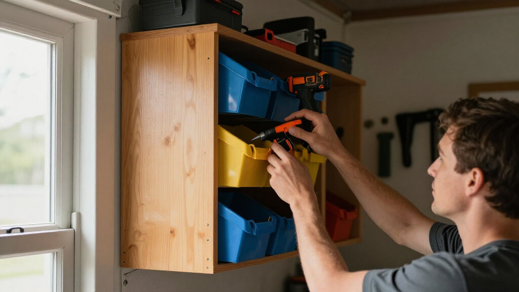 wall cabinet for garage storage