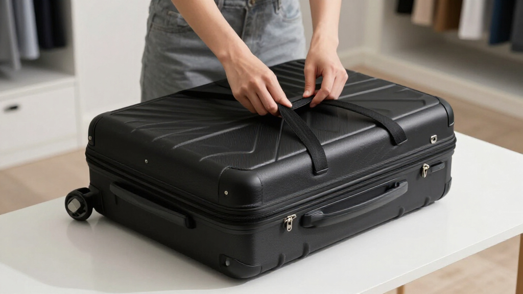 hard shell carry on suitcases with compression system for long trips
