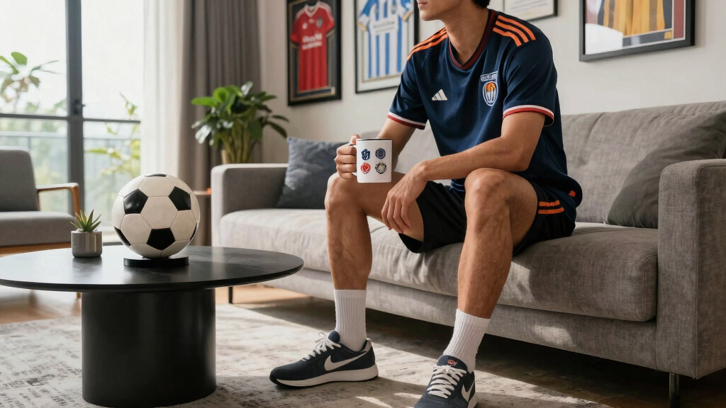 soccer-themed home decor