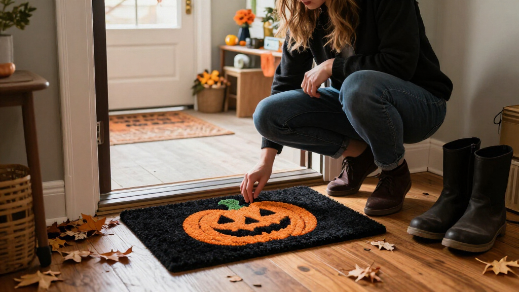 Halloween door mats