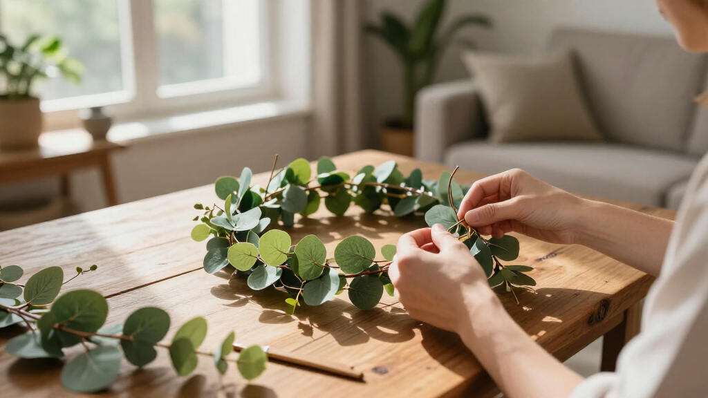 artificial eucalyptus garlands