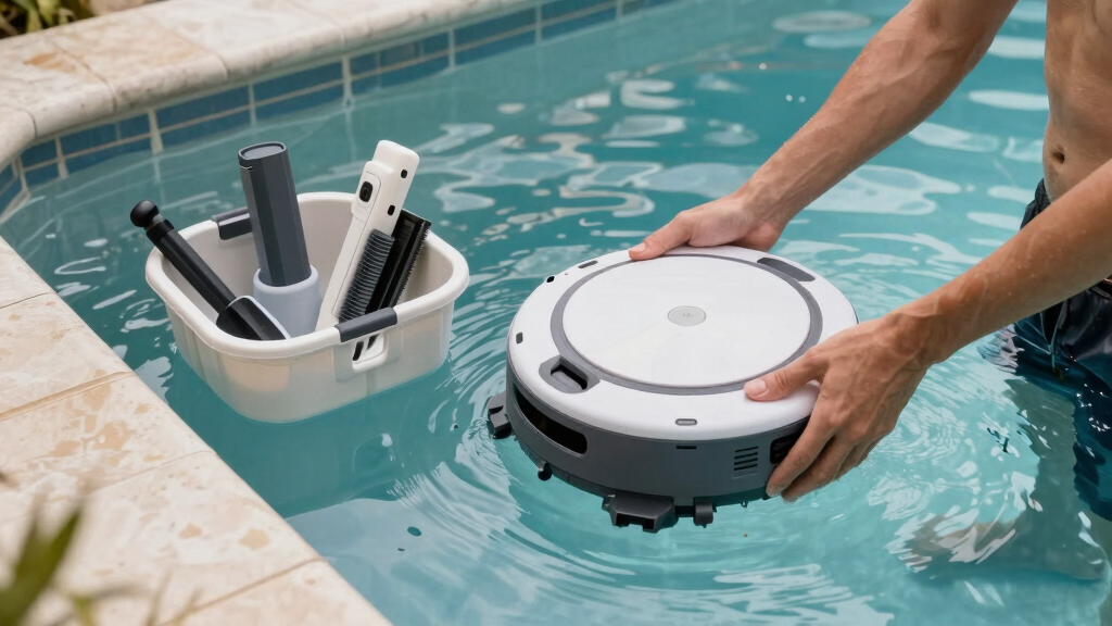 best robotic pool cleaner with caddy