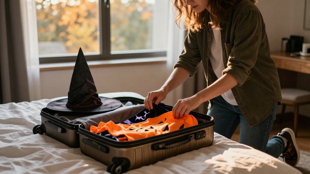 Halloween costume suitcases