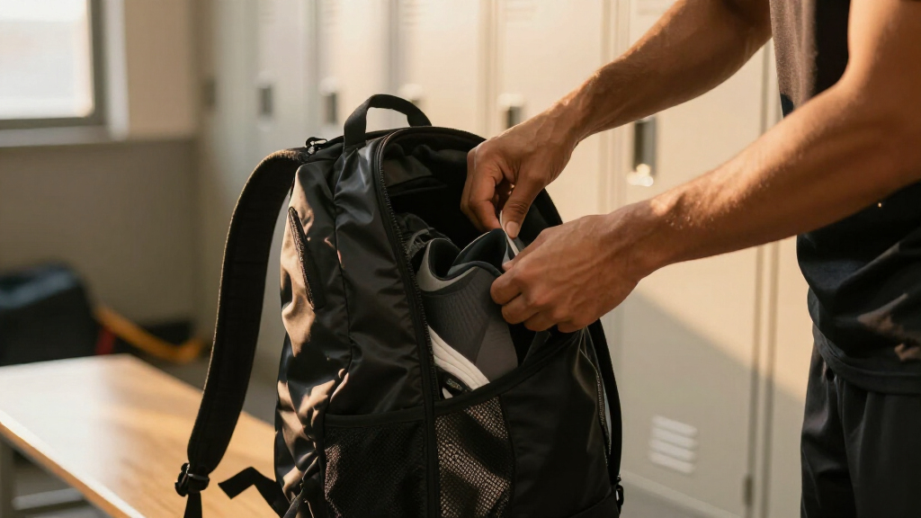 athletic backpacks with shoe compartments