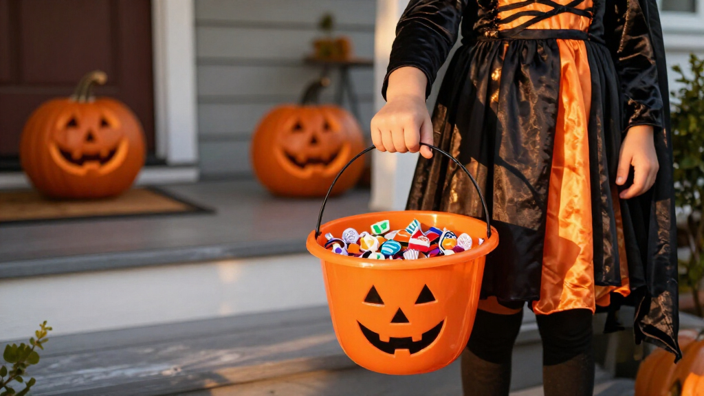 Halloween trick or treat buckets