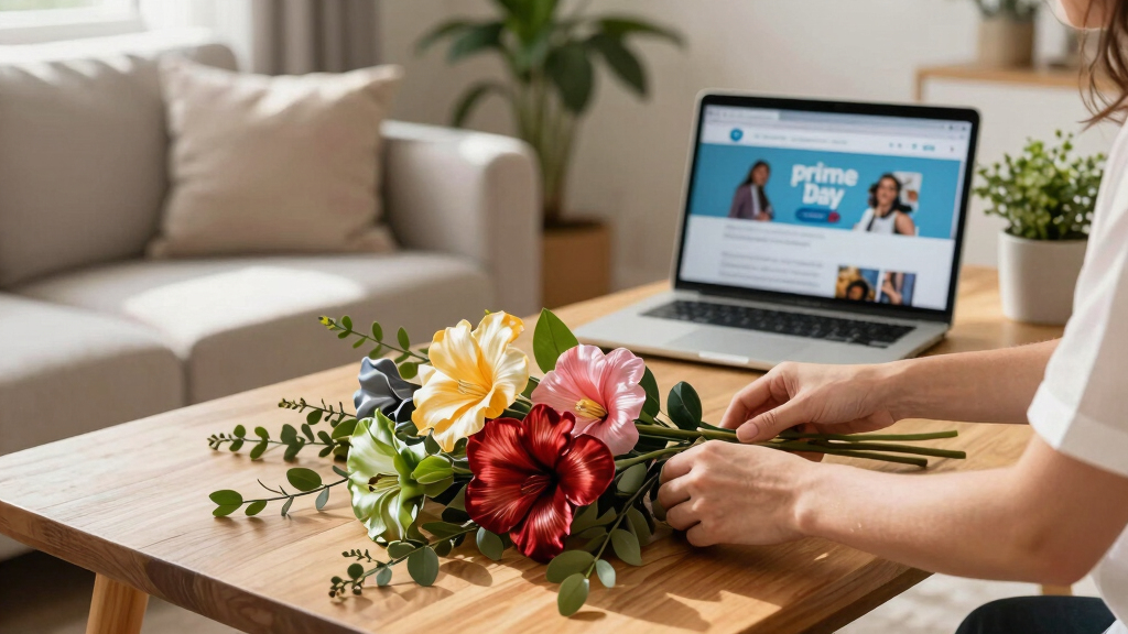 silk flowers prime day deals