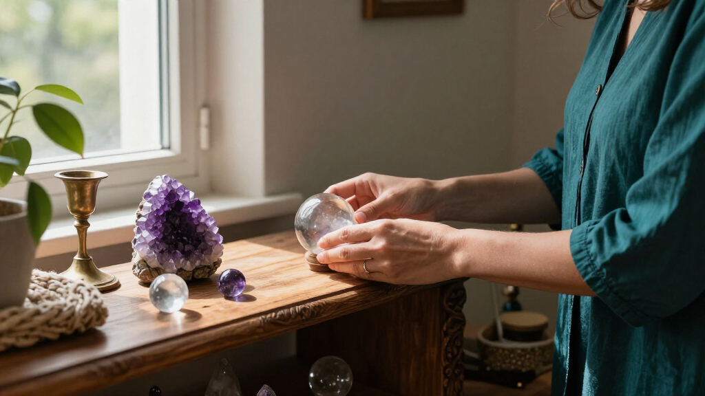 crystal ball decorations