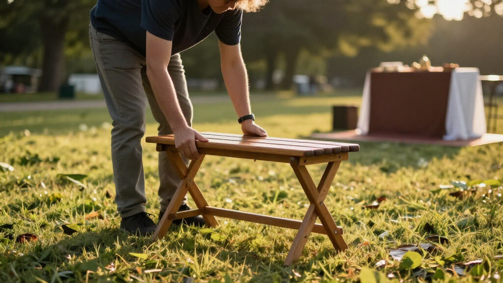folding benches for church outdoor worship