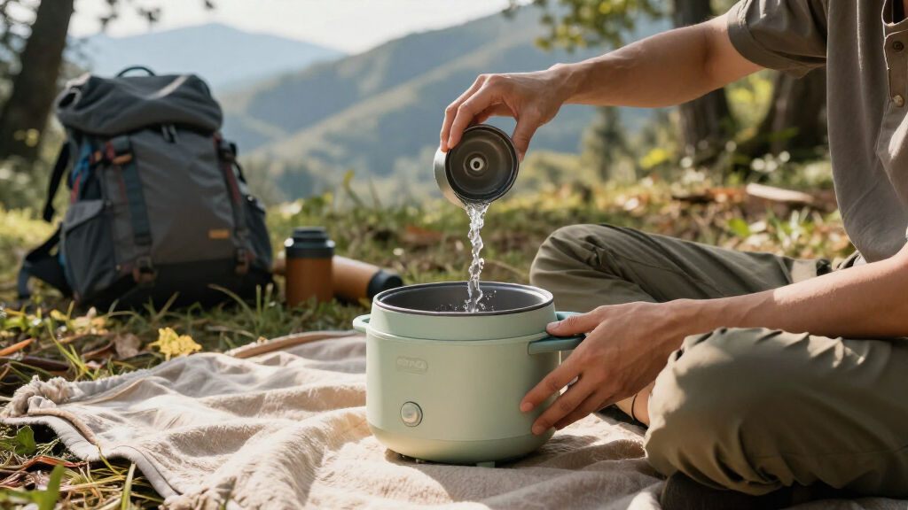 mini travel rice cooker portable